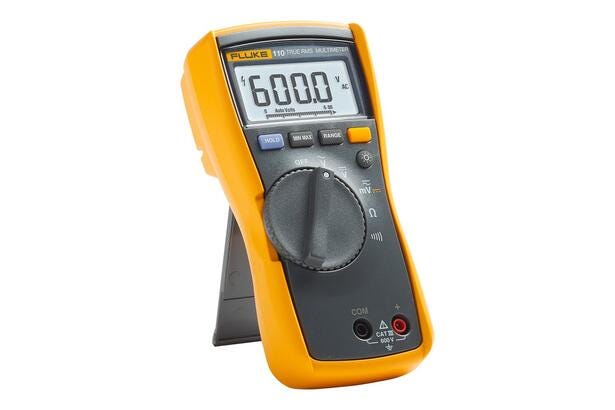 Fluke 110 True-rms Digital Multimeter with tilt-stand Fluke 110 True-rms Digital Multimeter with tilt-stand